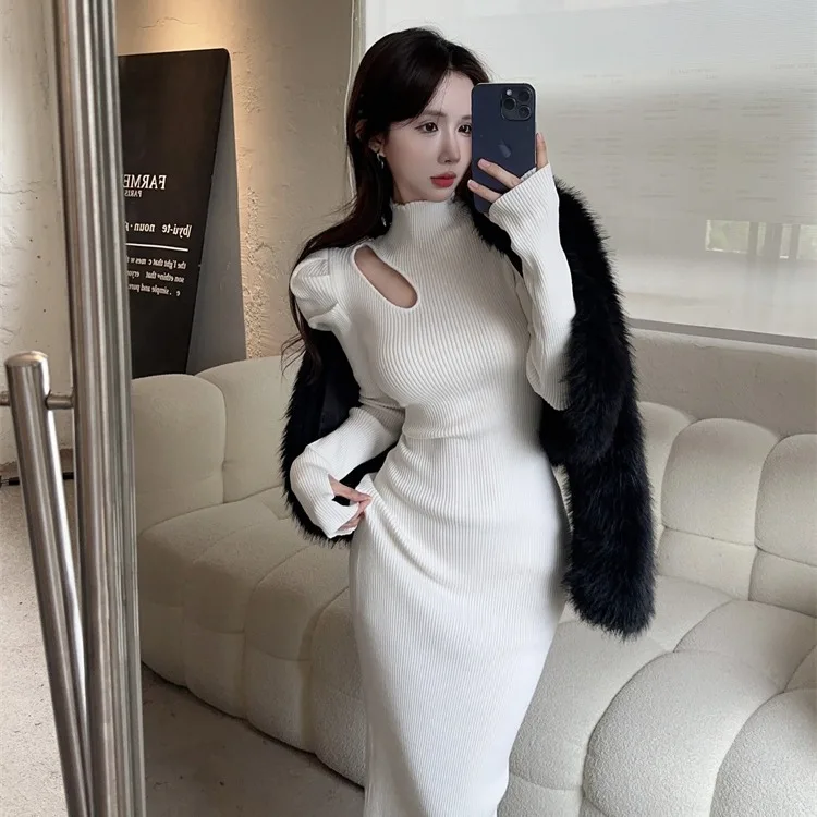 Пряный трикотаж Hepburn Sle Dr с вырезом Bubble Sve f Длинный све с высоким воротником Осень-зима Faion для молодых женщин
Пряный трикотаж Hepburn Sle Dr с вырезом Bubble Sve f Длинный све с высоким воротником Осень-зима Faion для молодых женщин