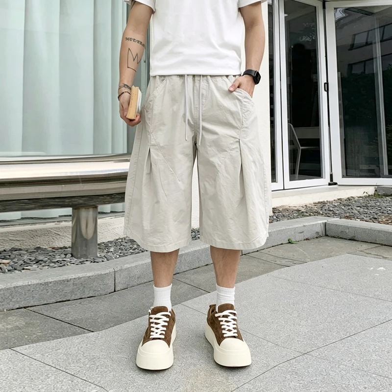 2026 Summer New Style Men's Wide-leg Washed Cotton Casual Seven-Piece Pants
2026 Summer New Style Men's Wide-leg Washed Cotton Casual Seven-Piece Pants