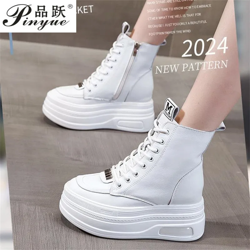 8CM Women Chunky Sneakers Genuine Cow Leather Mesh Patchwork Round Toe Thick Sole Ladies Breathable invisible high heels Shoes 3
8CM Women Chunky Sneakers Genuine Cow Leather Mesh Patchwork Round Toe Thick Sole Ladies Breathable invisible high heels Shoes 3
