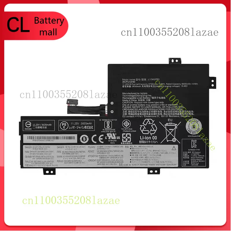 L17L3PB0 Battery for Lenovo Chromebook 100e 300e 500e L17M3PB0 L17C3PG0 42Wh
L17L3PB0 Battery for Lenovo Chromebook 100e 300e 500e L17M3PB0 L17C3PG0 42Wh