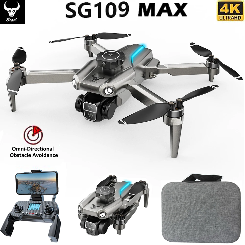 SG109 MAX Drone 4K Profesional HD Camera Obstacle Avoidance Aerial Photography Brushless Motor Foldable Quadcopter Toys For Kids
SG109 MAX Drone 4K Profesional HD Camera Obstacle Avoidance Aerial Photography Brushless Motor Foldable Quadcopter Toys For Kids