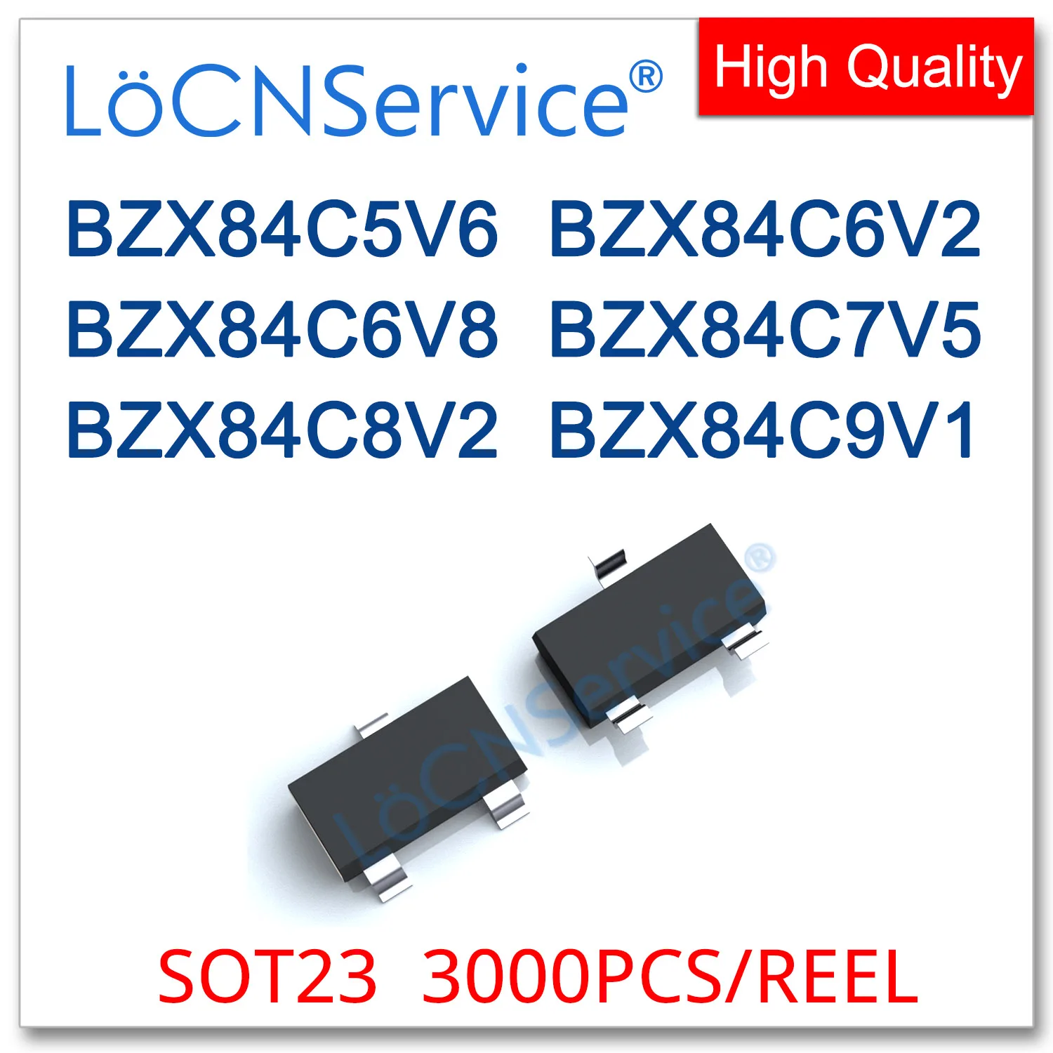 LoCNService 3000PCS SOT23 0.35W BZX84C5V6 5.6V BZX84C6V2 6.2V BZX84C6V8 6.8V BZX84C7V5 7.5V BZX84C8V2 8.2V BZX84C9V1 9.1V BZX84C
LoCNService 3000PCS SOT23 0.35W BZX84C5V6 5.6V BZX84C6V2 6.2V BZX84C6V8 6.8V BZX84C7V5 7.5V BZX84C8V2 8.2V BZX84C9V1 9.1V BZX84C