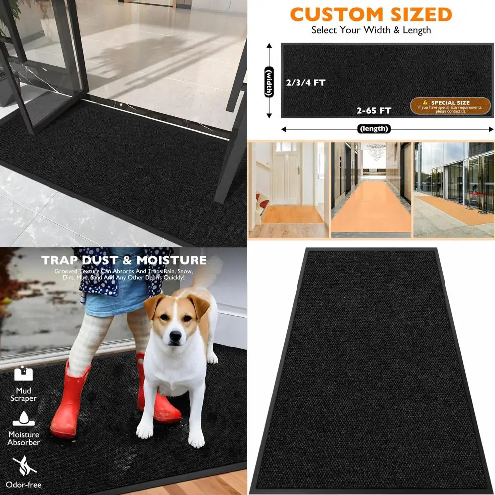Heavy-Duty Commercial Entrance Mat, 2FT x 12FT Large Door Mat for Indoor and Outdoor Use, Dirt Trapper Floor Mat
Heavy-Duty Commercial Entrance Mat, 2FT x 12FT Large Door Mat for Indoor and Outdoor Use, Dirt Trapper Floor Mat