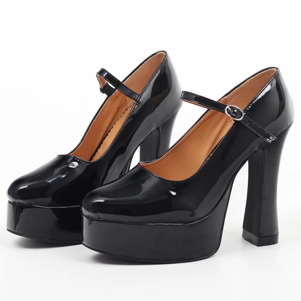 Platform High Heel 5 inch Heels Mary Jane Shoes Unisex Size36-46
Platform High Heel 5 inch Heels Mary Jane Shoes Unisex Size36-46