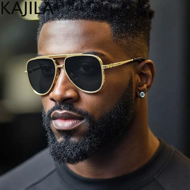 Steampunk Oval Metal Frame Pilot Sunglasses Men 2025 Luxury Brand Vintage Punk Sun Glasses Classic Eyewear For Male Shades UV400
Steampunk Oval Metal Frame Pilot Sunglasses Men 2025 Luxury Brand Vintage Punk Sun Glasses Classic Eyewear For Male Shades UV400