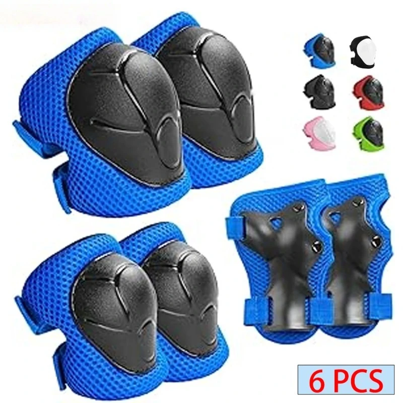 6PCS Kids Protective Gear Set, Knee Elbow Wrist Guards Adjustable for 3-15 Years Skating Skateboard Cycling Roller Skates Sport
6PCS Kids Protective Gear Set, Knee Elbow Wrist Guards Adjustable for 3-15 Years Skating Skateboard Cycling Roller Skates Sport