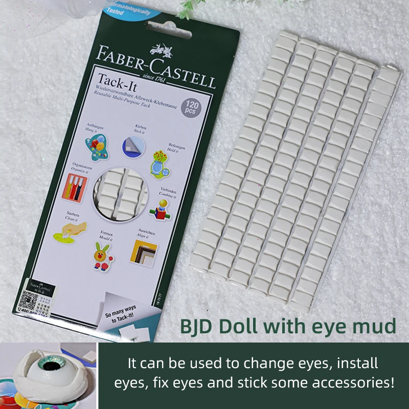 Eye clay BJD baby Makeup maintenance White hand change eye fix eye material can be reused
Eye clay BJD baby Makeup maintenance White hand change eye fix eye material can be reused