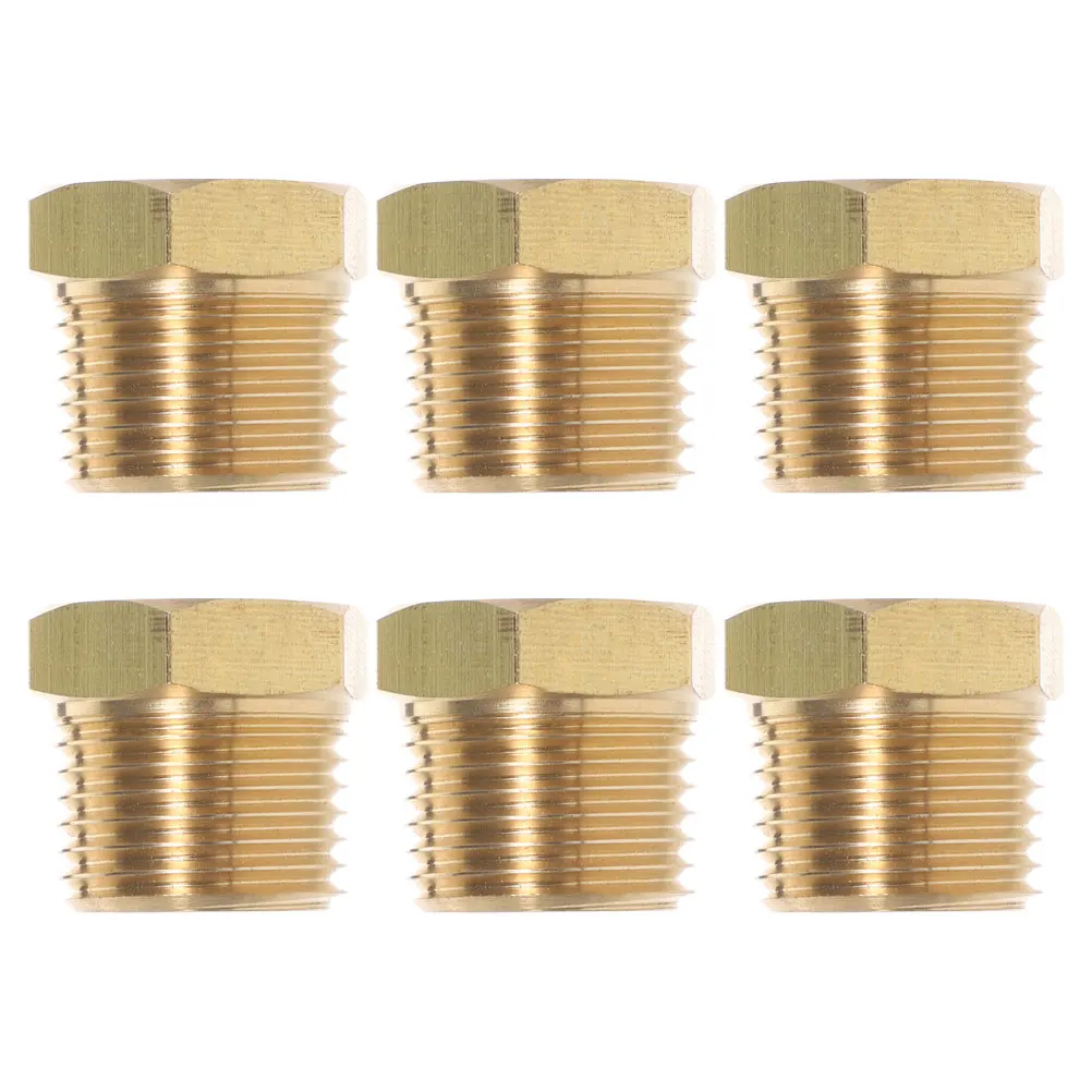 6pcs 1/2 to 1/4 NPT Reducer Bushing Male Female Pipe Fittings Hose Adapter Garden Connectors Quick Connect Sturdy Brass
6pcs 1/2 to 1/4 NPT Reducer Bushing Male Female Pipe Fittings Hose Adapter Garden Connectors Quick Connect Sturdy Brass
