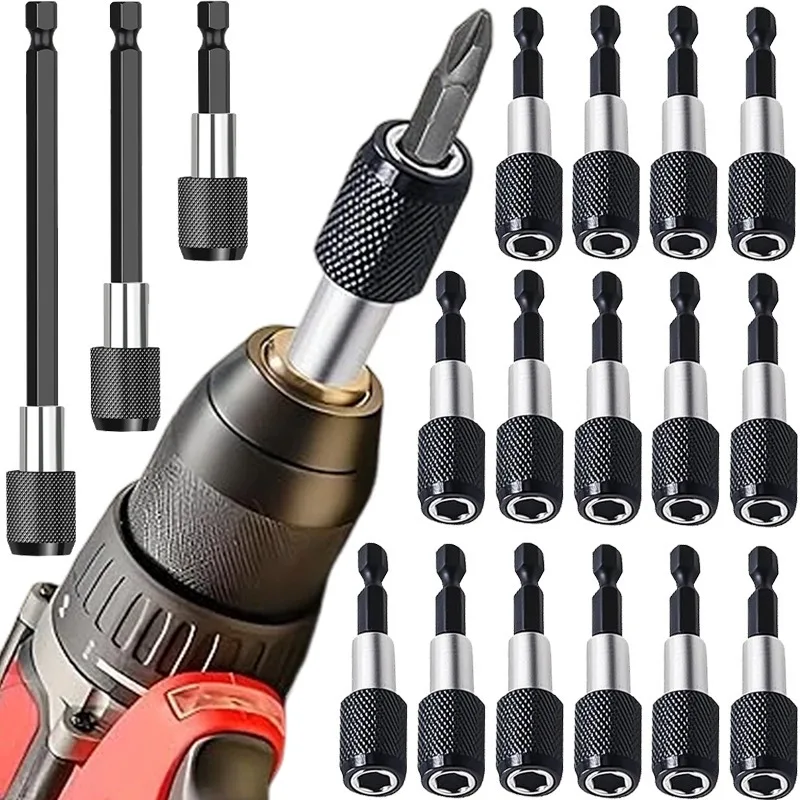 Hex Shank Quick Release Bar Socket Screwdriver Bit Holder Magnetic Extension Chuck Adapter Extension Rod Set for Screws Nuts
Hex Shank Quick Release Bar Socket Screwdriver Bit Holder Magnetic Extension Chuck Adapter Extension Rod Set for Screws Nuts