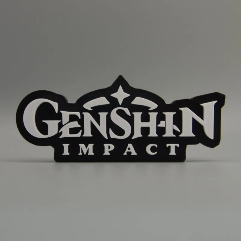 240x100x20mm Genshin Impact 3D Font Stand Badge Logo Anime Game Raiden Shogun Cosplay Character Exhibition Model Ornament Toy
240x100x20mm Genshin Impact 3D Font Stand Badge Logo Anime Game Raiden Shogun Cosplay Character Exhibition Model Ornament Toy