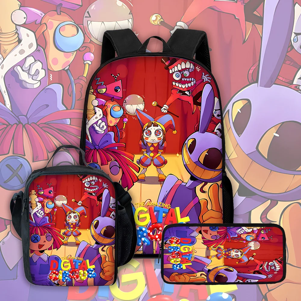 Cartoon A-AmazingS DigitalS Circus Child School Backpack with Lunch Bags ,Pencil Bags ,School Bags for Boys Girls Best Gift
Cartoon A-AmazingS DigitalS Circus Child School Backpack with Lunch Bags ,Pencil Bags ,School Bags for Boys Girls Best Gift