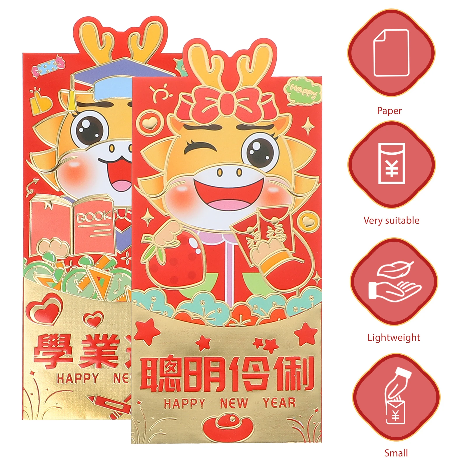 24 Pcs Wallet Red Envelope Bag Paper Lunar Calendar China's Envelopes Decorative Packet
24 Pcs Wallet Red Envelope Bag Paper Lunar Calendar China's Envelopes Decorative Packet