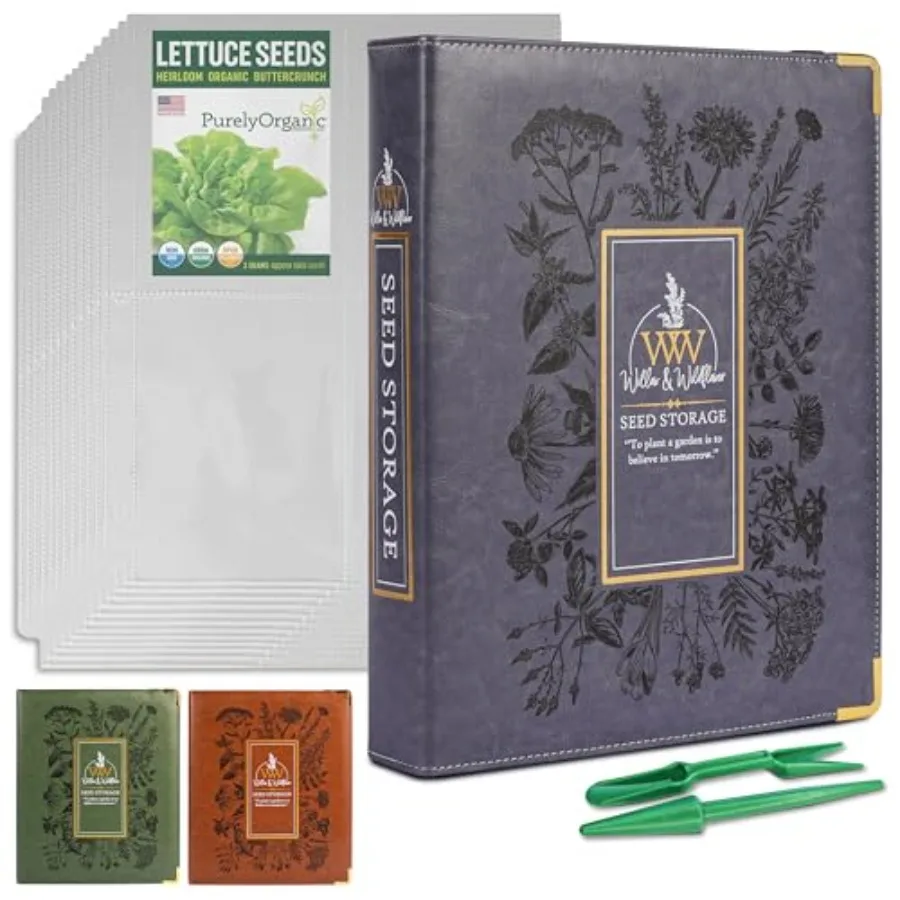 Willow and Wildflower Garden Seed Organizer Binder, Seed Storage Organizer, Garden Binder Book for Packet Storage Catalog Can S
Willow and Wildflower Garden Seed Organizer Binder, Seed Storage Organizer, Garden Binder Book for Packet Storage Catalog Can S