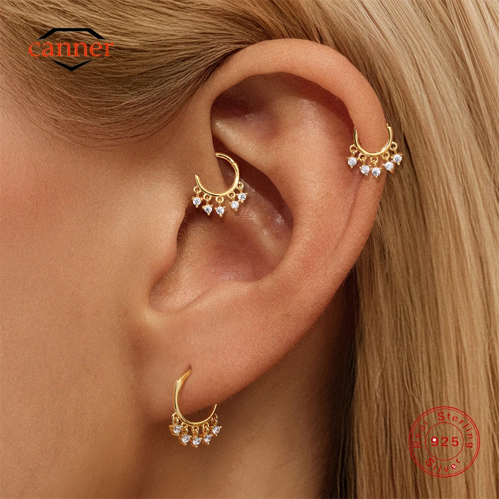 CANNER 1PC 6/8/10mm 925 Sterling Silver Piercing Hoop Earrings Women Round Circle CZ Classic Earings Personalized Fine Jewelry
CANNER 1PC 6/8/10mm 925 Sterling Silver Piercing Hoop Earrings Women Round Circle CZ Classic Earings Personalized Fine Jewelry