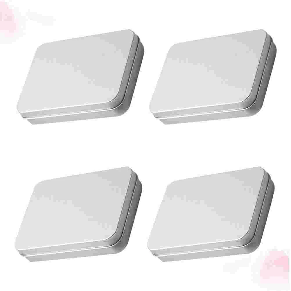 4pcs Mini Tinplate Boxes Portable Candy Box Containers Packaging Storage Box for Candy Gift Crafts (Flat Cover Silver)
4pcs Mini Tinplate Boxes Portable Candy Box Containers Packaging Storage Box for Candy Gift Crafts (Flat Cover Silver)