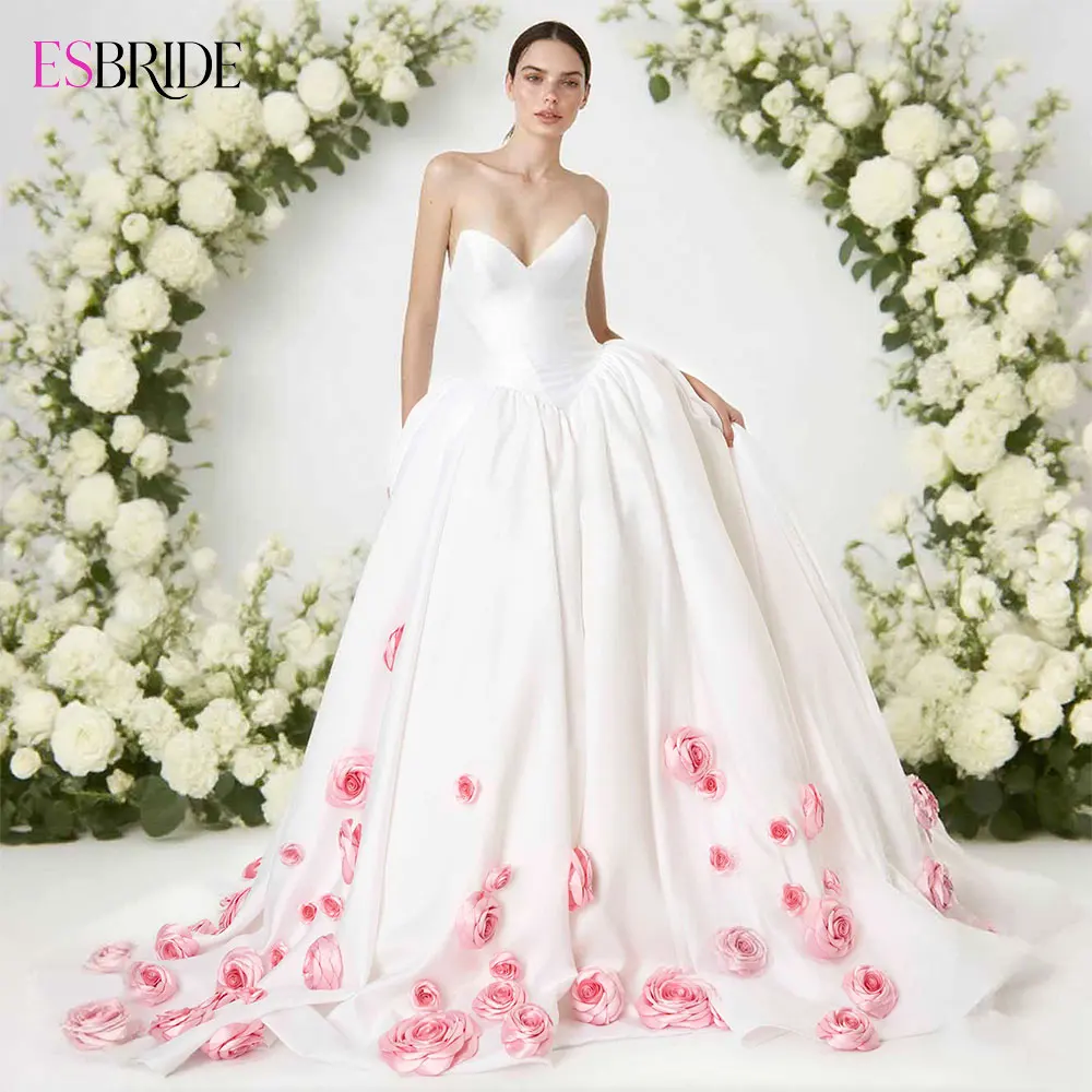 Gorgeous A Line Satin Prom Dress V Neck Sleeveless Handmade Rose Flowers Sweep Train Evening Dresses for Weddings Party Gown
Gorgeous A Line Satin Prom Dress V Neck Sleeveless Handmade Rose Flowers Sweep Train Evening Dresses for Weddings Party Gown