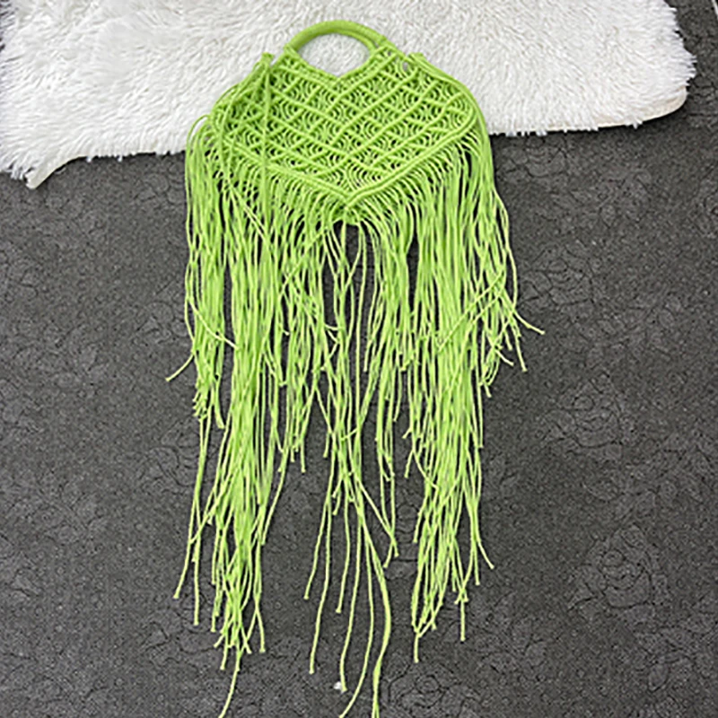 SHINE Handmade Cotton Woven Beach Style Luxury Totes for Girls Holiday Travel Tassels Hollow Out Women Handbags Pure Color Purse
SHINE Handmade Cotton Woven Beach Style Luxury Totes for Girls Holiday Travel Tassels Hollow Out Women Handbags Pure Color Purse