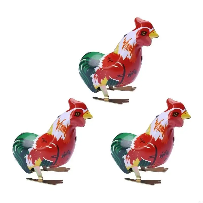 J2HF Antique WindUp Rooster Toy Nostalgic Clockworks Chicken For Kids Collector 3pcs
J2HF Antique WindUp Rooster Toy Nostalgic Clockworks Chicken For Kids Collector 3pcs
