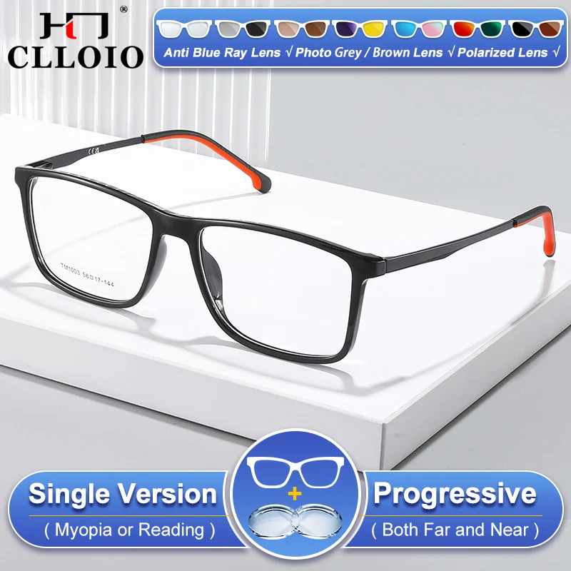 CLLOIO Retro Men Square Design Anti Blue Ray Glasses Myopia Hyperopia Prescription Eyeware Oversize Frame Progressive Eyeglasses
CLLOIO Retro Men Square Design Anti Blue Ray Glasses Myopia Hyperopia Prescription Eyeware Oversize Frame Progressive Eyeglasses