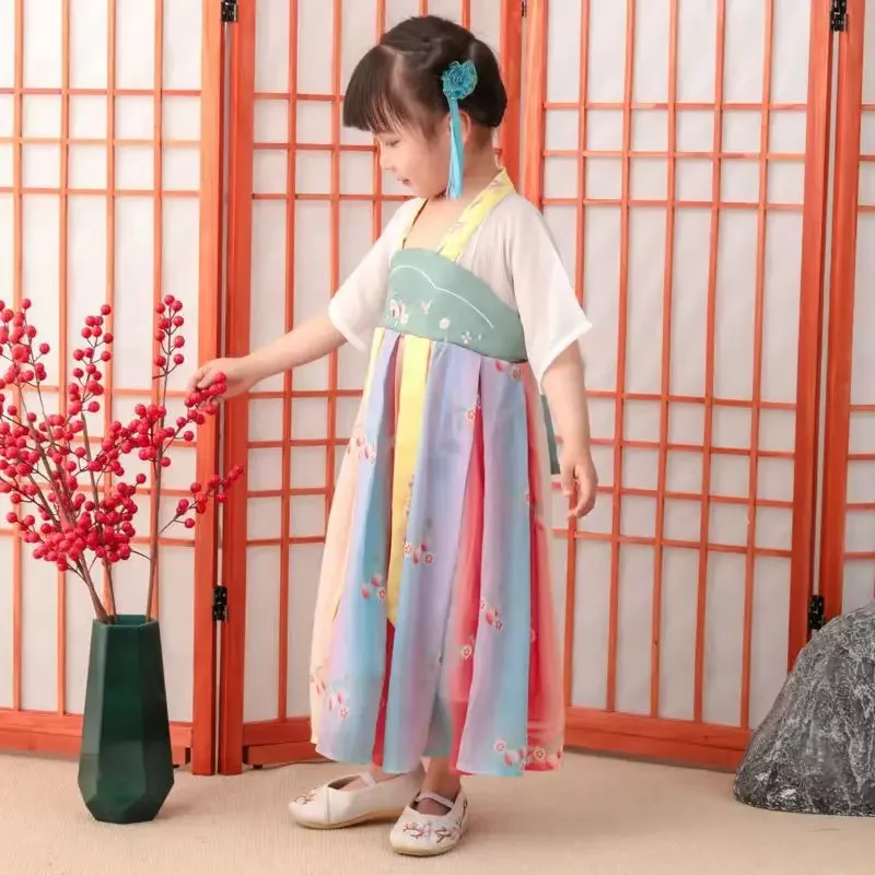 Платье для маленьких девочек, традиционный китайский тканевый наряд, костюмы, восточная фея, детская принцесса Ханфу
Платье для маленьких девочек, традиционный китайский тканевый наряд, костюмы, восточная фея, детская принцесса Ханфу