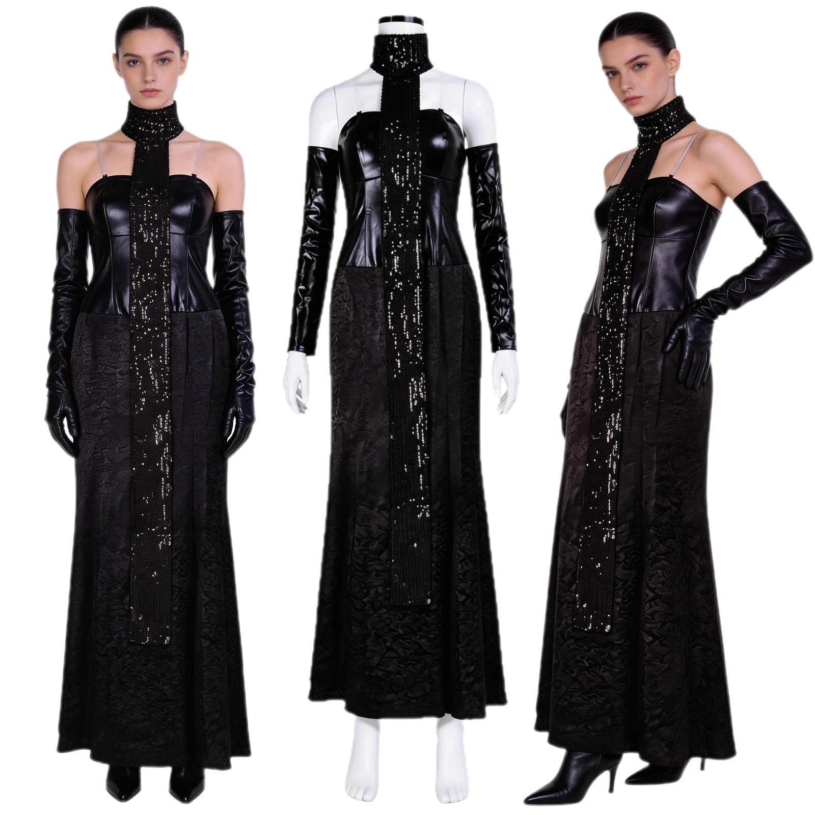 Padme Amidala Cosplay Dress Princess Padmé Costume Fancy Black Long Dresses Elegant Movie Outfits Women Halloween Carnival Suit
Padme Amidala Cosplay Dress Princess Padmé Costume Fancy Black Long Dresses Elegant Movie Outfits Women Halloween Carnival Suit