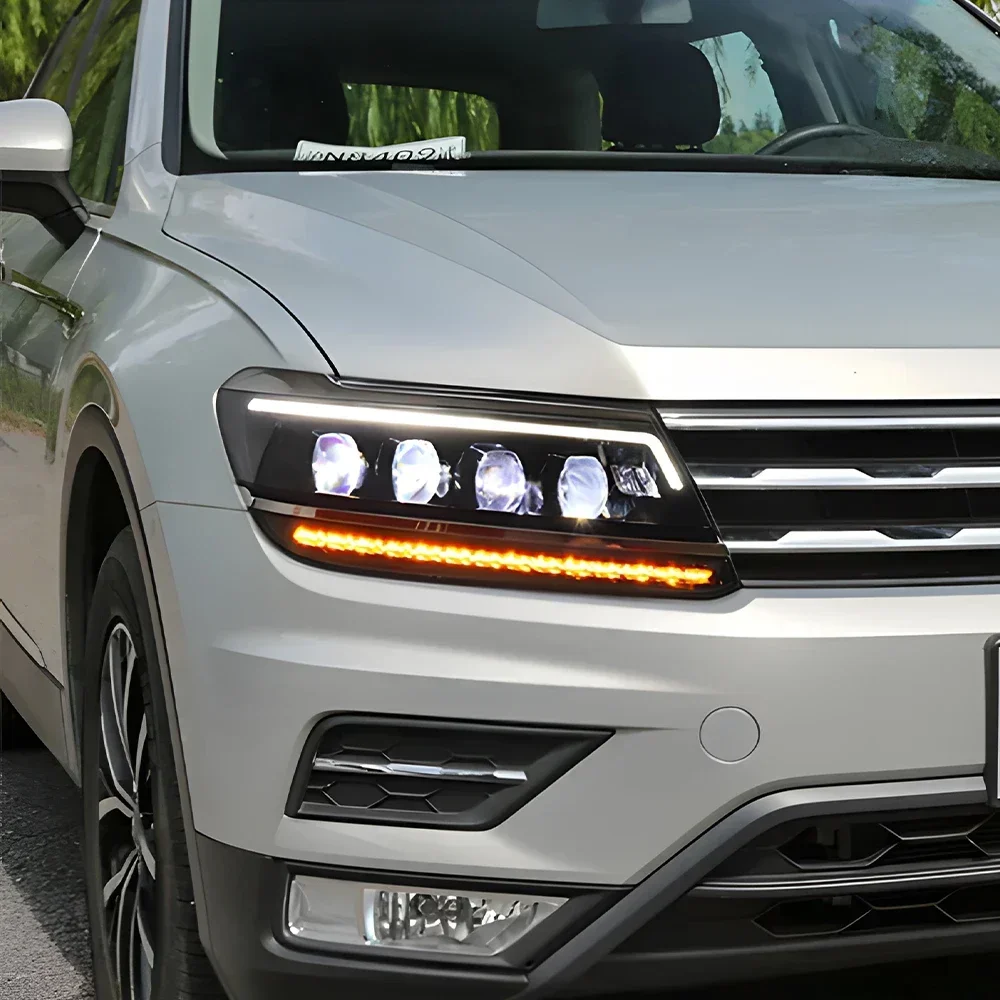 Автомобильные фары для VW Tiguan L 2017-2021, светодиодные автомобильные фары в сборе, обновленный дизайн Bugatti, проектор с четырьмя линзами, аксессуары
Автомобильные фары для VW Tiguan L 2017-2021, светодиодные автомобильные фары в сборе, обновленный дизайн Bugatti, проектор с четырьмя линзами, аксессуары