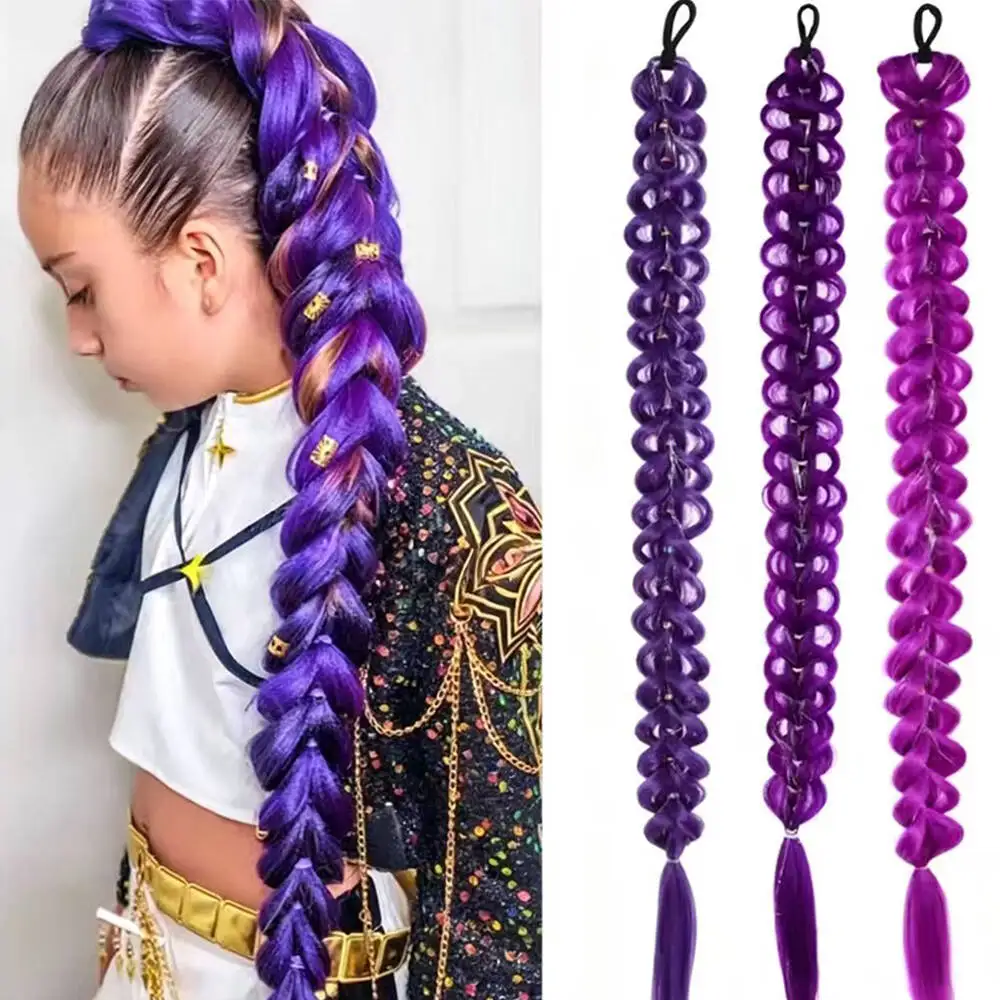 32Inch Braided Purple Hair Ponytail with Tinsel Hair Wig Super Extensions Shiny Synthetic Tinsel Hair for Christmas Cosplay Hair
32Inch Braided Purple Hair Ponytail with Tinsel Hair Wig Super Extensions Shiny Synthetic Tinsel Hair for Christmas Cosplay Hair