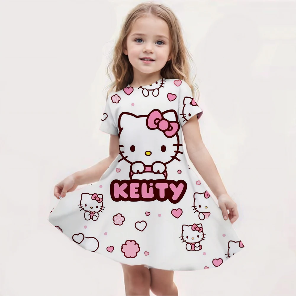 Новая летняя детская одежда с 3D принтом Hello Kitty, милое платье с короткими рукавами для девочек 3-14 лет, детская одежда для выступлений
Новая летняя детская одежда с 3D принтом Hello Kitty, милое платье с короткими рукавами для девочек 3-14 лет, детская одежда для выступлений