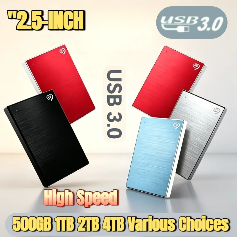 OEM For Seagate 500GB 1TB 2TB 2.5 Inch Portable External HDD Ultra Thin USB 3.0 High Speed Storage Backup for Laptop PC Desktop
OEM For Seagate 500GB 1TB 2TB 2.5 Inch Portable External HDD Ultra Thin USB 3.0 High Speed Storage Backup for Laptop PC Desktop