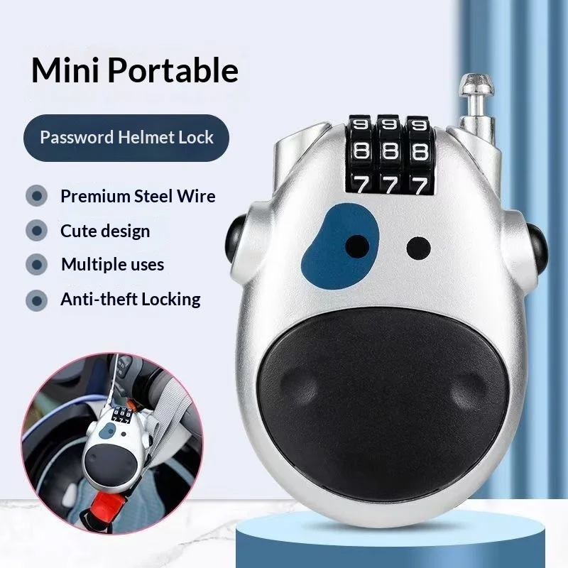Retractable Cartoon Cow Combination Cable Lock Anti Theft Waterproof Motorcycle Lock For Outdoor And Gate
Retractable Cartoon Cow Combination Cable Lock Anti Theft Waterproof Motorcycle Lock For Outdoor And Gate