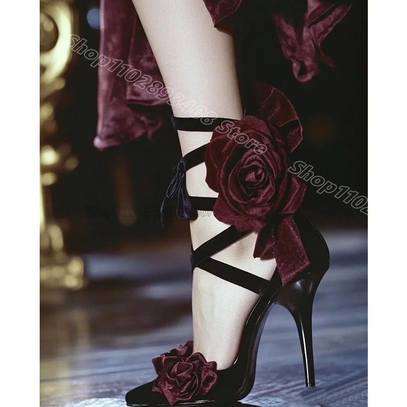 Black Flower Decor Sweet Style Pumps Pointed Toe Stiletto British Style Party Dress Women Sexy Pumps 2025 Zapatos Para Mujere
Black Flower Decor Sweet Style Pumps Pointed Toe Stiletto British Style Party Dress Women Sexy Pumps 2025 Zapatos Para Mujere