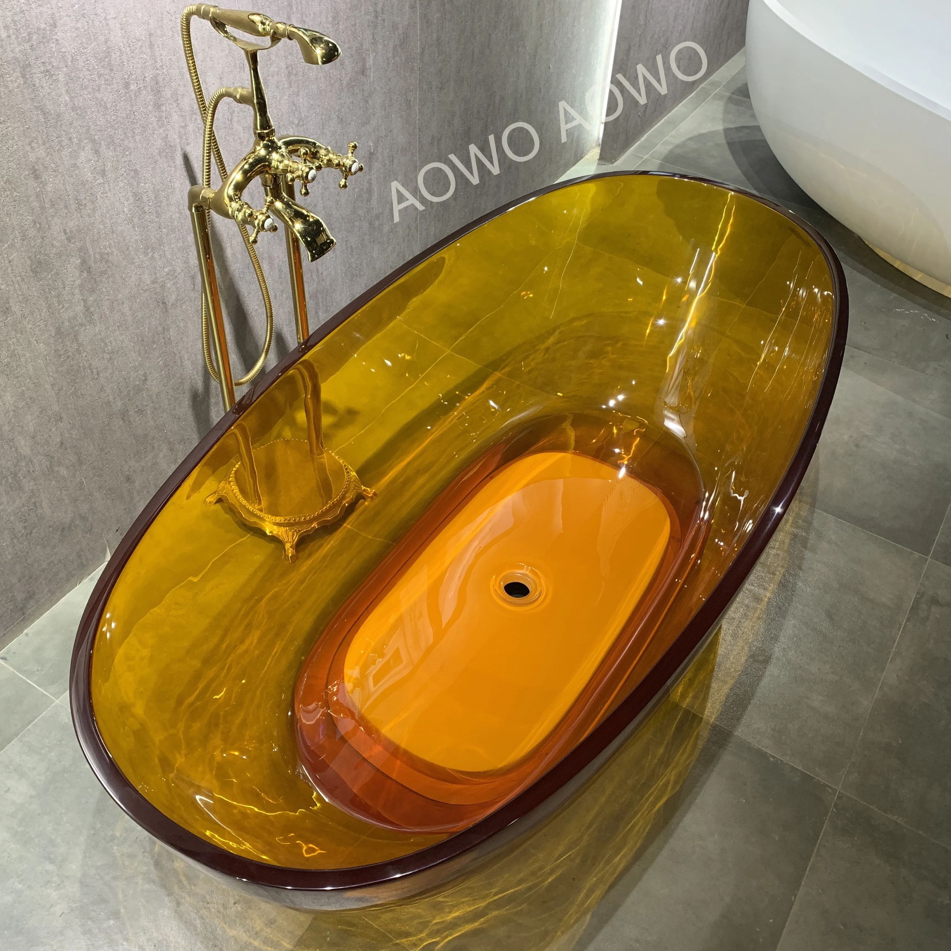 Factory Direct Supply Freestanding Transparent Resin Bathtub Artificial Stone Bathtub Oval Shaped Freestanding Bathtubs
Factory Direct Supply Freestanding Transparent Resin Bathtub Artificial Stone Bathtub Oval Shaped Freestanding Bathtubs