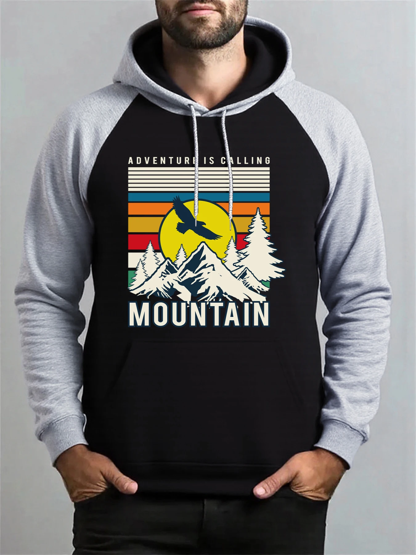 Mountain Eagle Sun Pattern Raglan Hoody Men Loose Pocket Hoodies Multicolor Autumn Pullover All-Match Fleece Man Clothes
Mountain Eagle Sun Pattern Raglan Hoody Men Loose Pocket Hoodies Multicolor Autumn Pullover All-Match Fleece Man Clothes