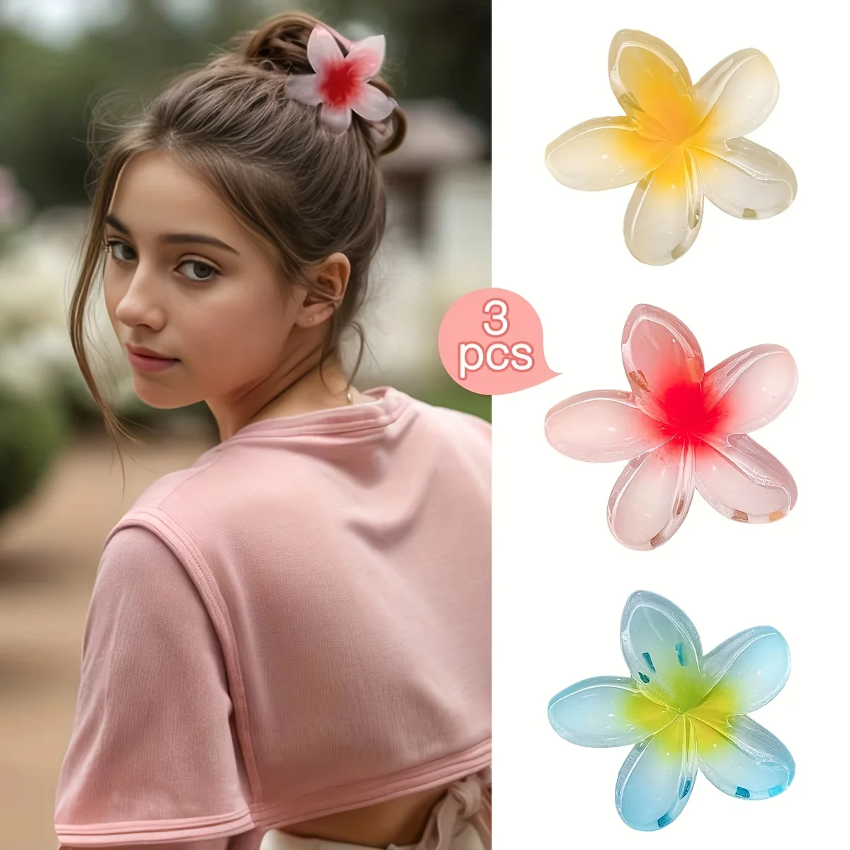 2/3Pcs Vibrant Gradient Floral Hair Clips Durable Plastic Beach Flower Claw Clip Hair Accessories for Women Outdoor Summer
2/3Pcs Vibrant Gradient Floral Hair Clips Durable Plastic Beach Flower Claw Clip Hair Accessories for Women Outdoor Summer