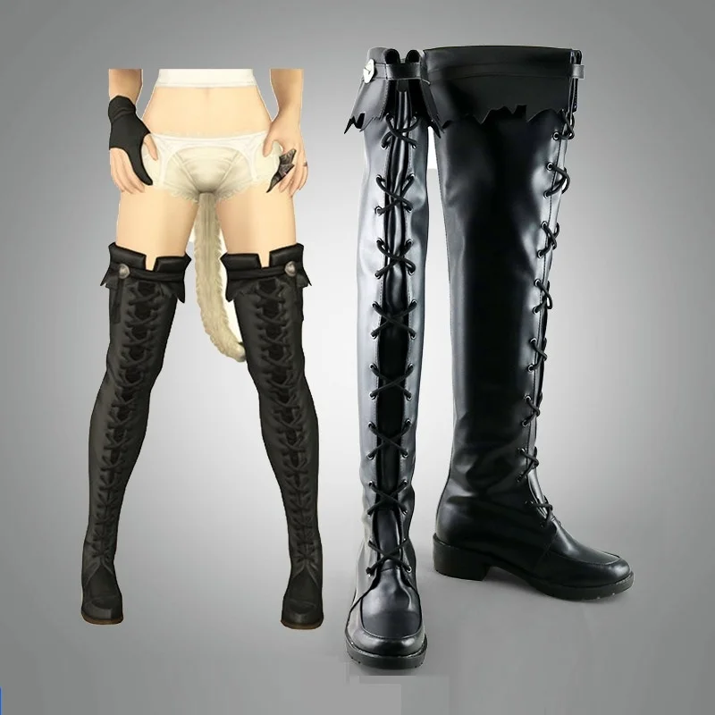 Game Final Fantasy Y'shtola Rhul Cosplay Costume Women Men Black PU High Shoes Boots Halloween Costumes Accessory Custom Made
Game Final Fantasy Y'shtola Rhul Cosplay Costume Women Men Black PU High Shoes Boots Halloween Costumes Accessory Custom Made