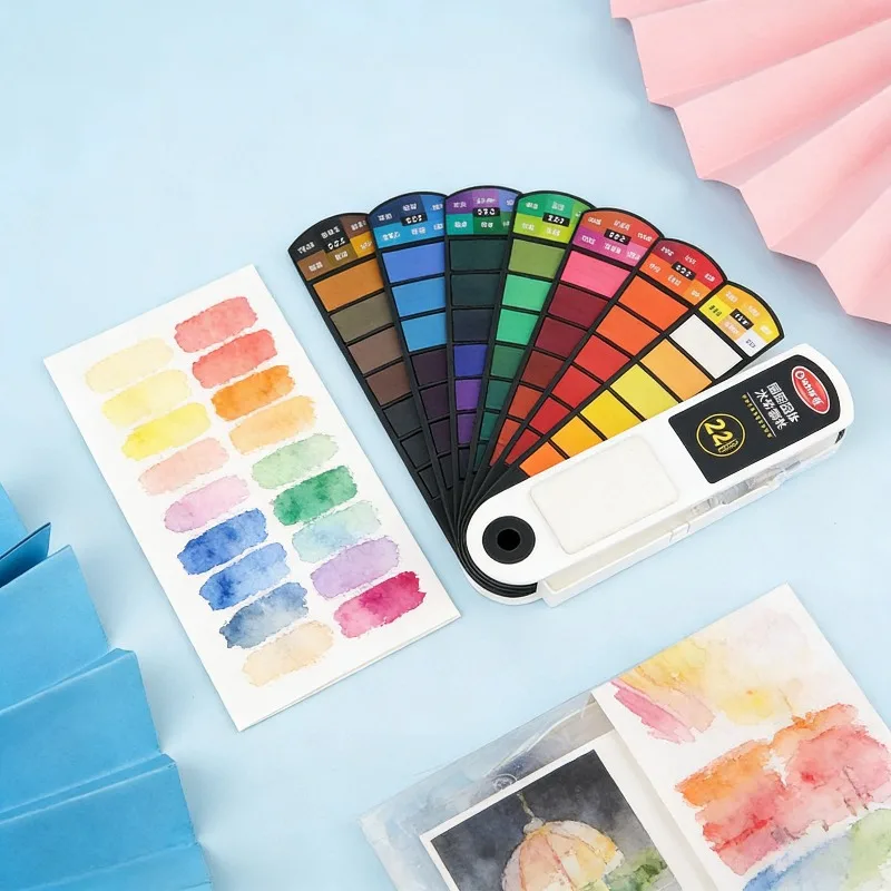 18 Colors Solid Watercolor Paint Set Professional Folding Water Color Pigment Brush Pen for School Art Supplies
18 Colors Solid Watercolor Paint Set Professional Folding Water Color Pigment Brush Pen for School Art Supplies
