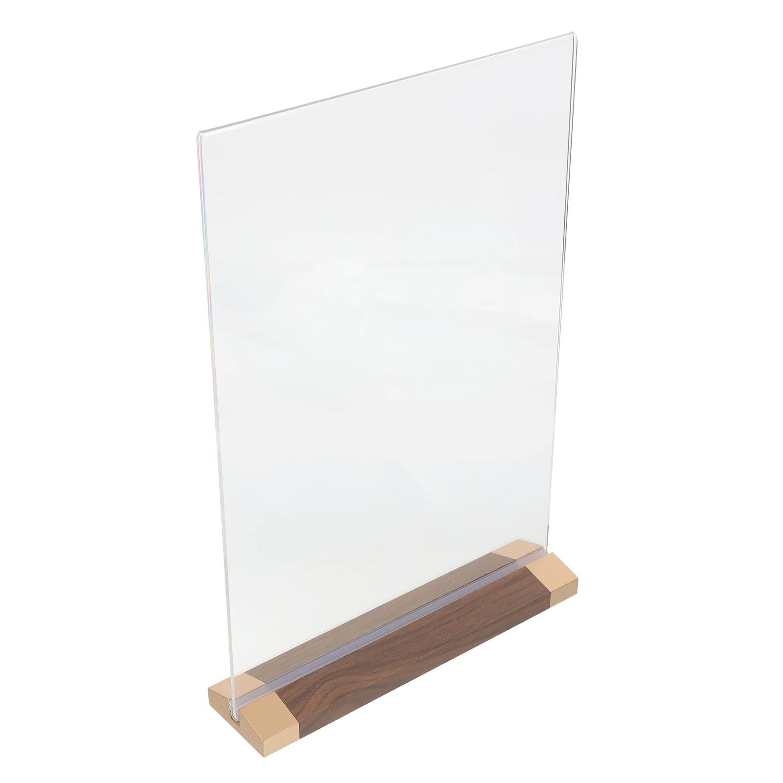 1pcs Walnut Display Stand Clear Acrylic Table Sign Holders Large Size Stable Document Stand Poster Holder For Restaurant Hotel
1pcs Walnut Display Stand Clear Acrylic Table Sign Holders Large Size Stable Document Stand Poster Holder For Restaurant Hotel