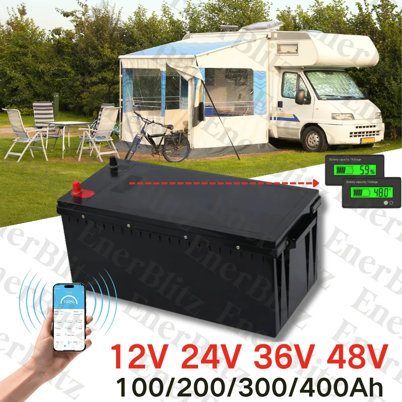 12V 24V 36V 48V 100AH 150Ah 200AH 300Ah 400Ah lifepo4 lithium battery bluetooth BMS APP for solar inverter EV Fishing boat
12V 24V 36V 48V 100AH 150Ah 200AH 300Ah 400Ah lifepo4 lithium battery bluetooth BMS APP for solar inverter EV Fishing boat