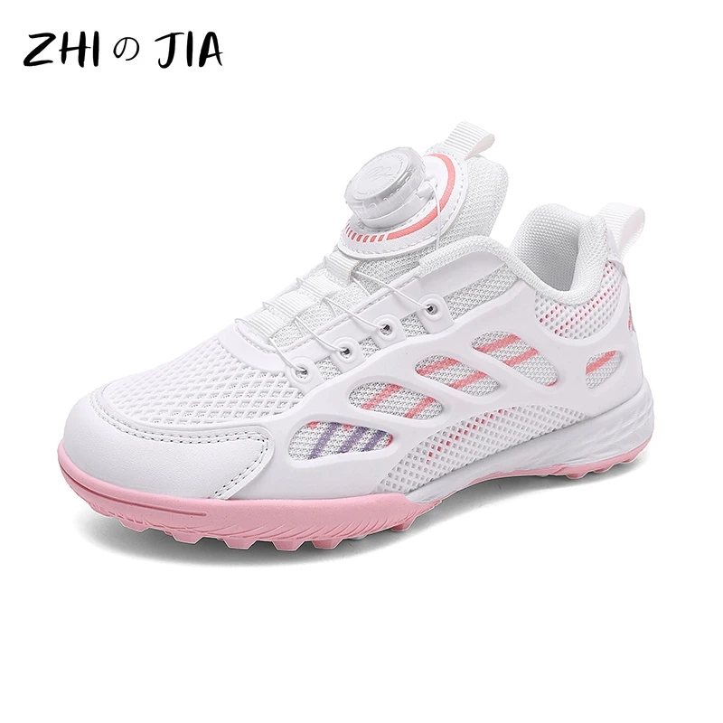 Children's Autumn New Mesh Breathable Football Shoes Outdoor Professional Training Anti slip Sneaker Boy Rotating Buckle Shoes
Children's Autumn New Mesh Breathable Football Shoes Outdoor Professional Training Anti slip Sneaker Boy Rotating Buckle Shoes