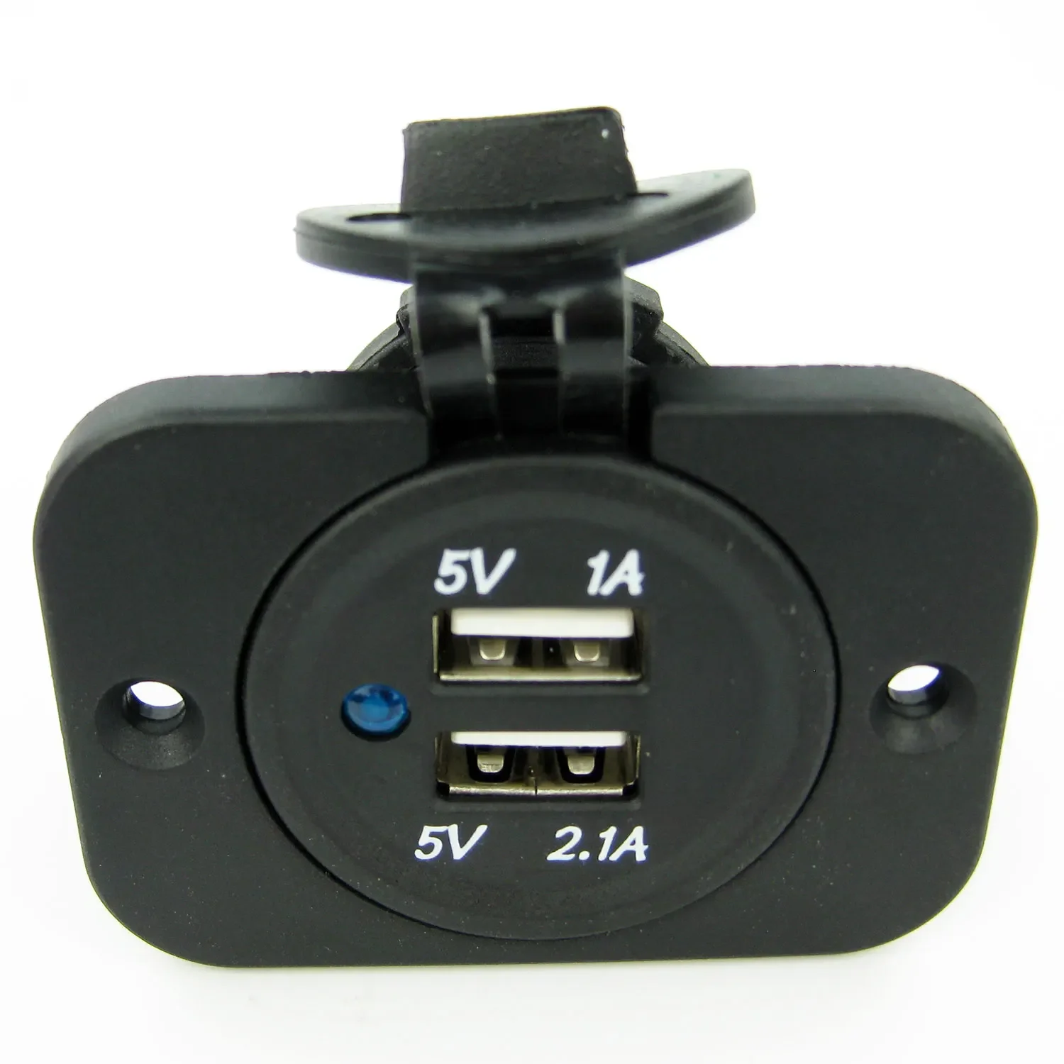 Морское зарядное устройство с двойным USB разъемом, стандартная гайка, синяя светодиодсветодиодный задняя панель 12 В
Морское зарядное устройство с двойным USB разъемом, стандартная гайка, синяя светодиодсветодиодный задняя панель 12 В