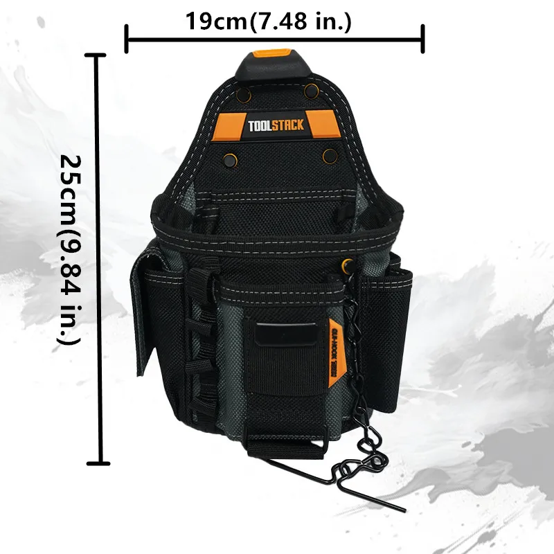 TOOLSTACK Small Electrician Pouch Multi-functional Portable Tool Storage Bag Durable Toolkit Washable Oxford Cloth Work Bag
TOOLSTACK Small Electrician Pouch Multi-functional Portable Tool Storage Bag Durable Toolkit Washable Oxford Cloth Work Bag