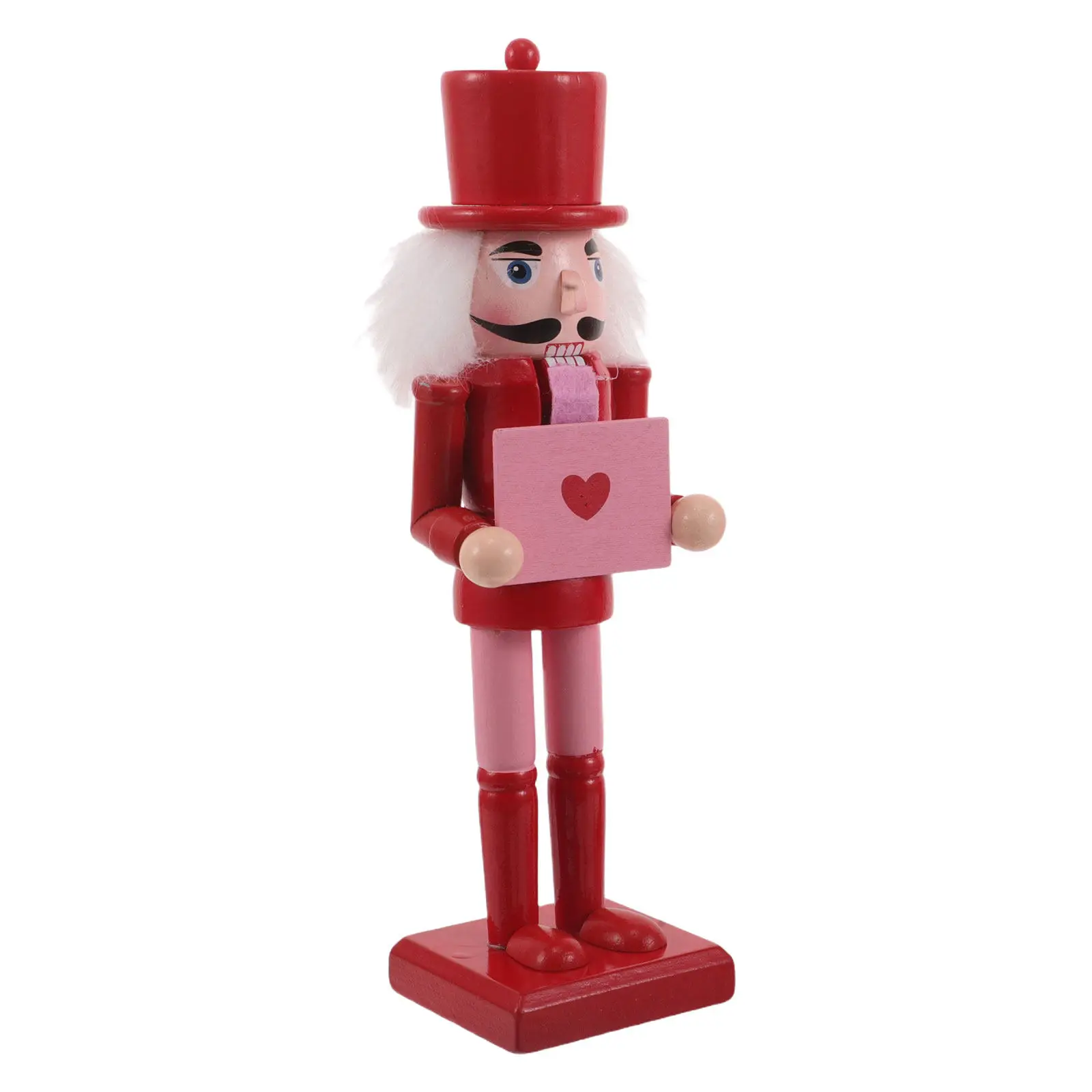 Wooden Valentine's Day Heart Nutcracker 10 Inch Desktop Statue Red Love Decoration for Office Home Mantel Table Centerpiece
Wooden Valentine's Day Heart Nutcracker 10 Inch Desktop Statue Red Love Decoration for Office Home Mantel Table Centerpiece