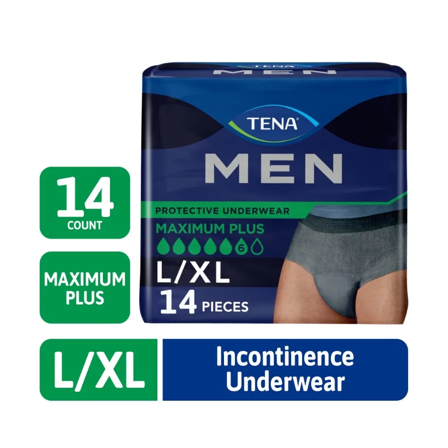 Men Maximum Plus Underwear, Grey, L/XL, 14 Count Waist size 44in to 64in
Men Maximum Plus Underwear, Grey, L/XL, 14 Count Waist size 44in to 64in