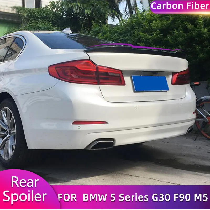Carbon Fiber Rear Trunk Spoiler Wings for BMW 5 Series G30 G38 F90 M5 Base M-Sport 4-Door 2017-2022 Car Rear Spoiler Wing Lip
Carbon Fiber Rear Trunk Spoiler Wings for BMW 5 Series G30 G38 F90 M5 Base M-Sport 4-Door 2017-2022 Car Rear Spoiler Wing Lip