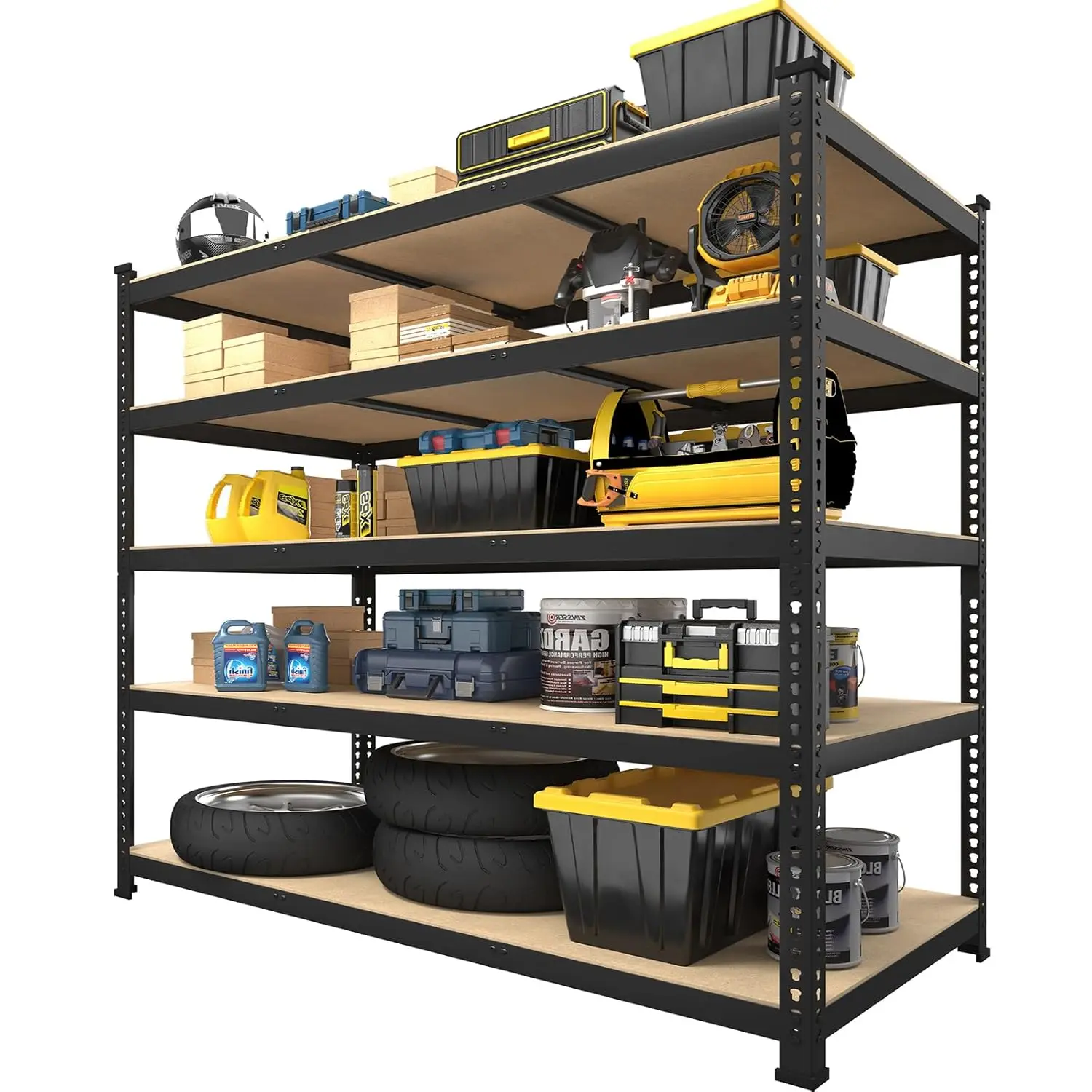 5 Tier Adjustable Heavy Duty Storage Shelves 48''x24''x72'' Metal Garage Shelving Unit Customized Utility Rack
5 Tier Adjustable Heavy Duty Storage Shelves 48''x24''x72'' Metal Garage Shelving Unit Customized Utility Rack