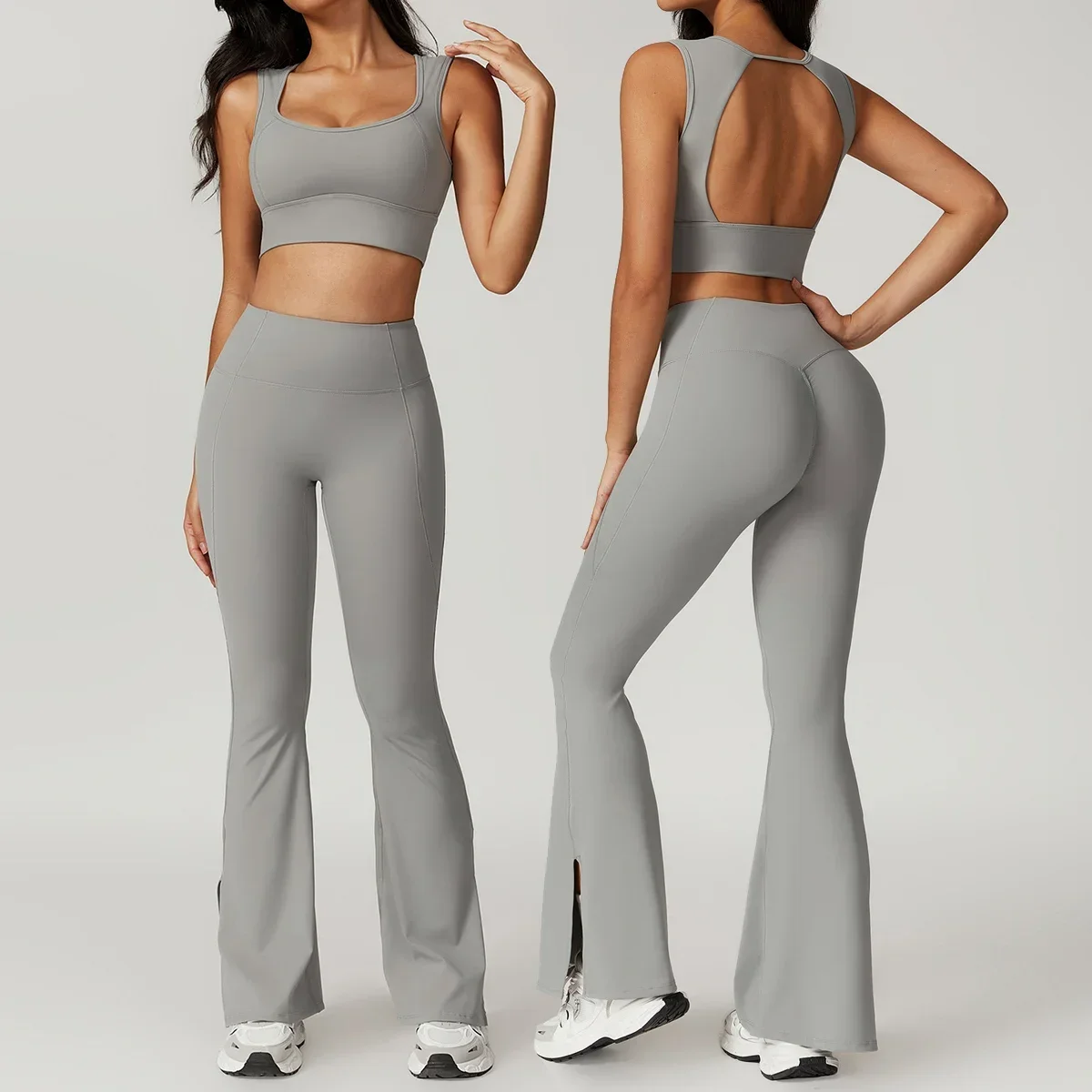New 2 Pieces Yoga Suits Women Sexy Tight-Fitting Sports Bra High Waist Flare Pants Yoga Sets Gym Fitness Tops Push Up Leggings
New 2 Pieces Yoga Suits Women Sexy Tight-Fitting Sports Bra High Waist Flare Pants Yoga Sets Gym Fitness Tops Push Up Leggings