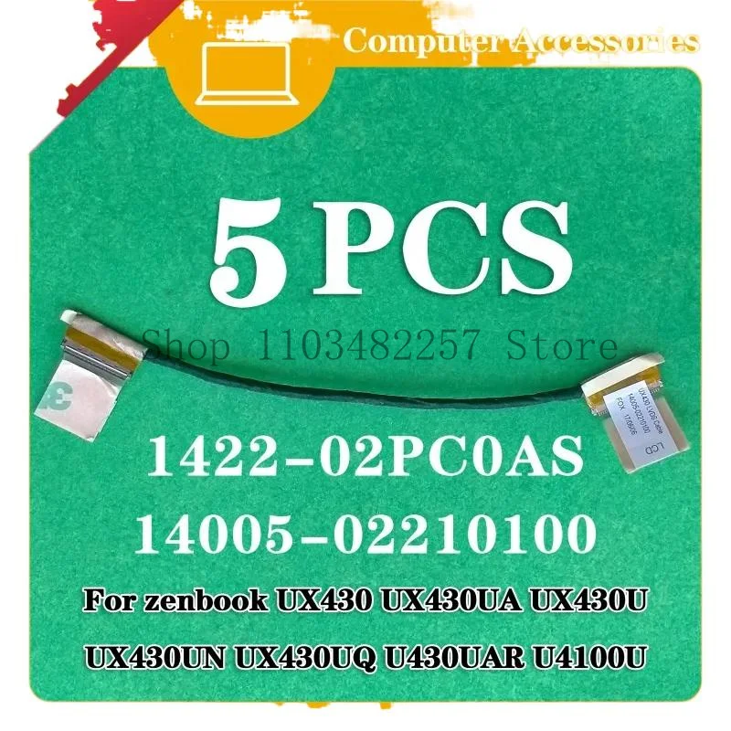 WYORESY 5 шт. для Asus Zenbook UX430,430ua,430un, U 430junta, 4100u кабель светодиодный ЖК-экран ноутбука плоский кабель 14005- 02210100
WYORESY 5 шт. для Asus Zenbook UX430,430ua,430un, U 430junta, 4100u кабель светодиодный ЖК-экран ноутбука плоский кабель 14005- 02210100