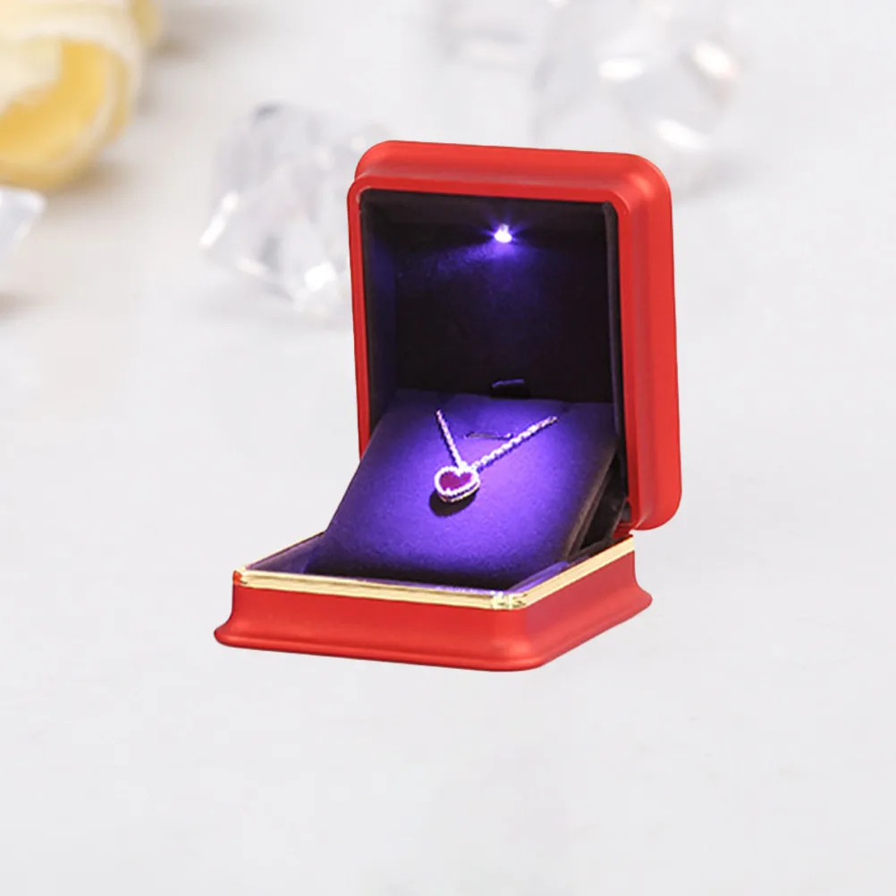 LED Jewelry Box Red Delicate Earrings Necklace Storage Case Wedding Gift Organizer Jewelry Display Storage Case
LED Jewelry Box Red Delicate Earrings Necklace Storage Case Wedding Gift Organizer Jewelry Display Storage Case