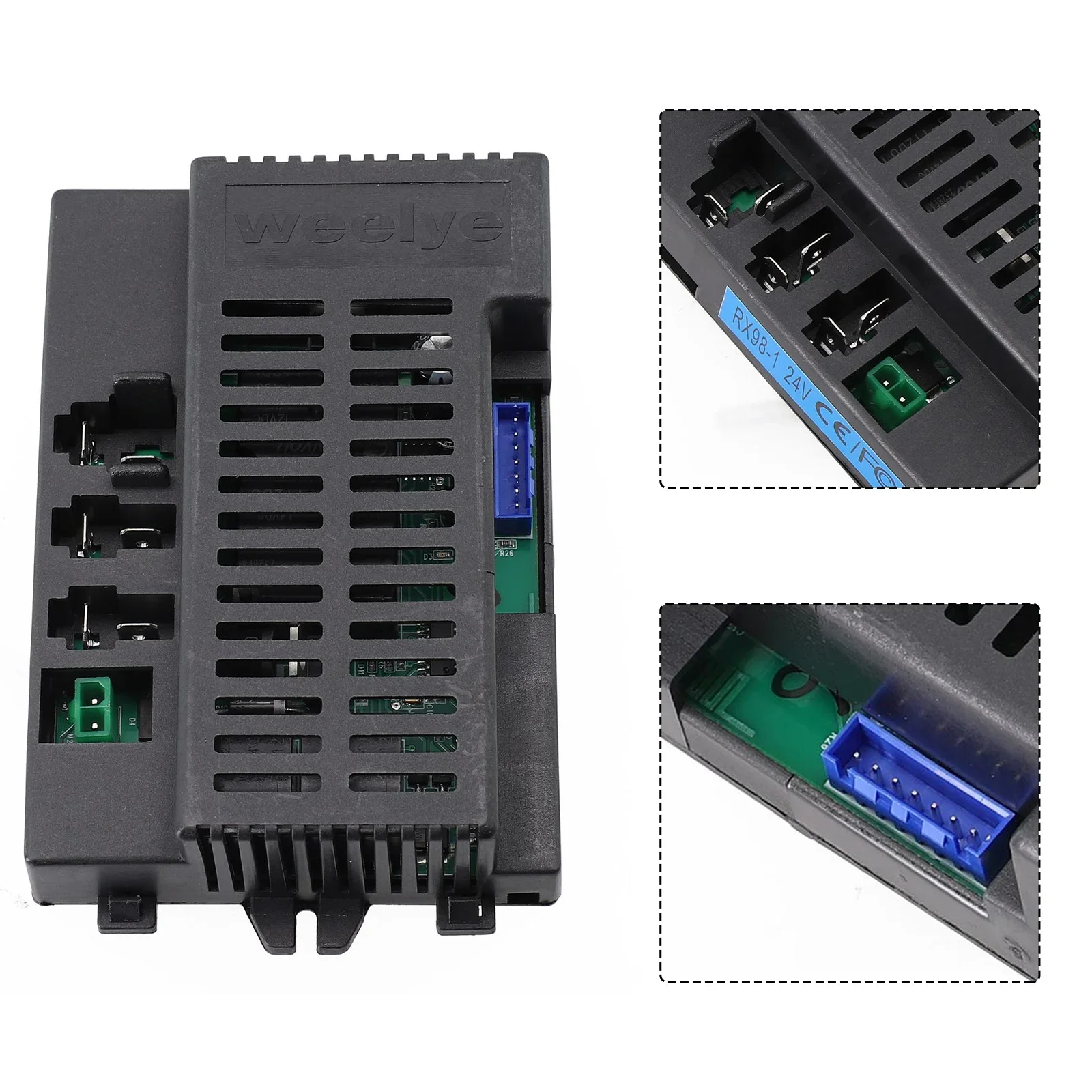 weelye RX98 24V Receiver Control Box, Suitable for Children's Electric Ride On Toys, Model weelye RX98 24V CE FC
weelye RX98 24V Receiver Control Box, Suitable for Children's Electric Ride On Toys, Model weelye RX98 24V CE FC