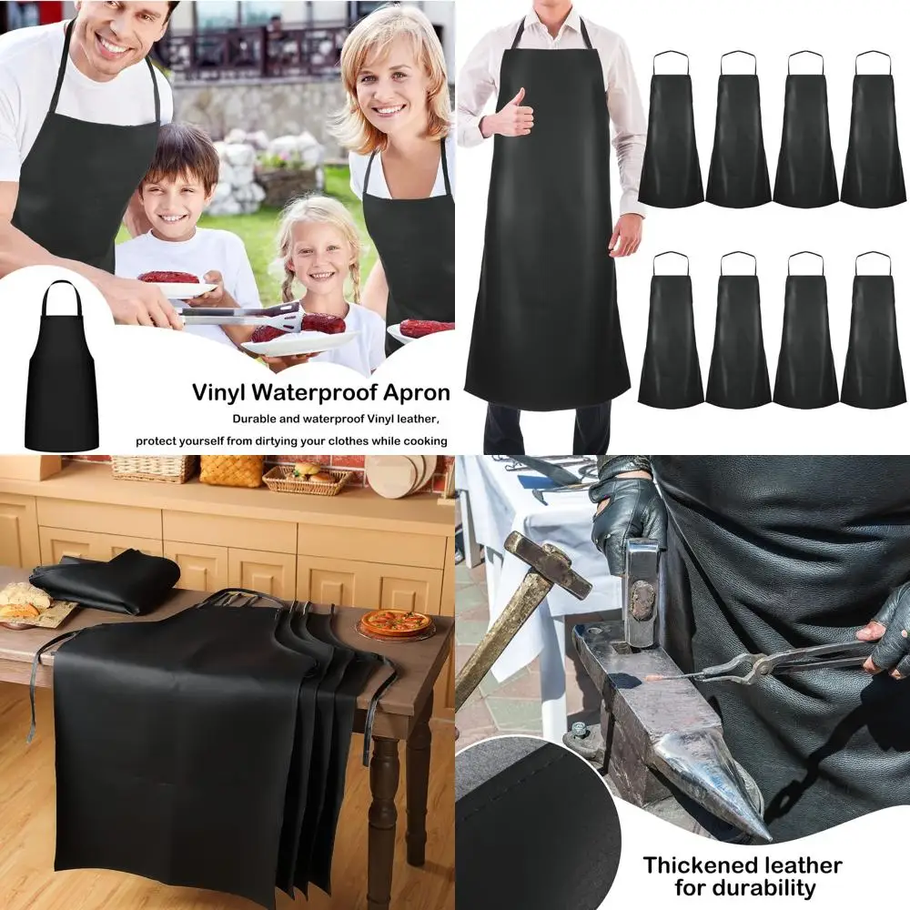 Heavy-Duty 40 Waterproof Leather Dishwashing Apron for Restaurant & Industrial Use, Black
Heavy-Duty 40 Waterproof Leather Dishwashing Apron for Restaurant & Industrial Use, Black